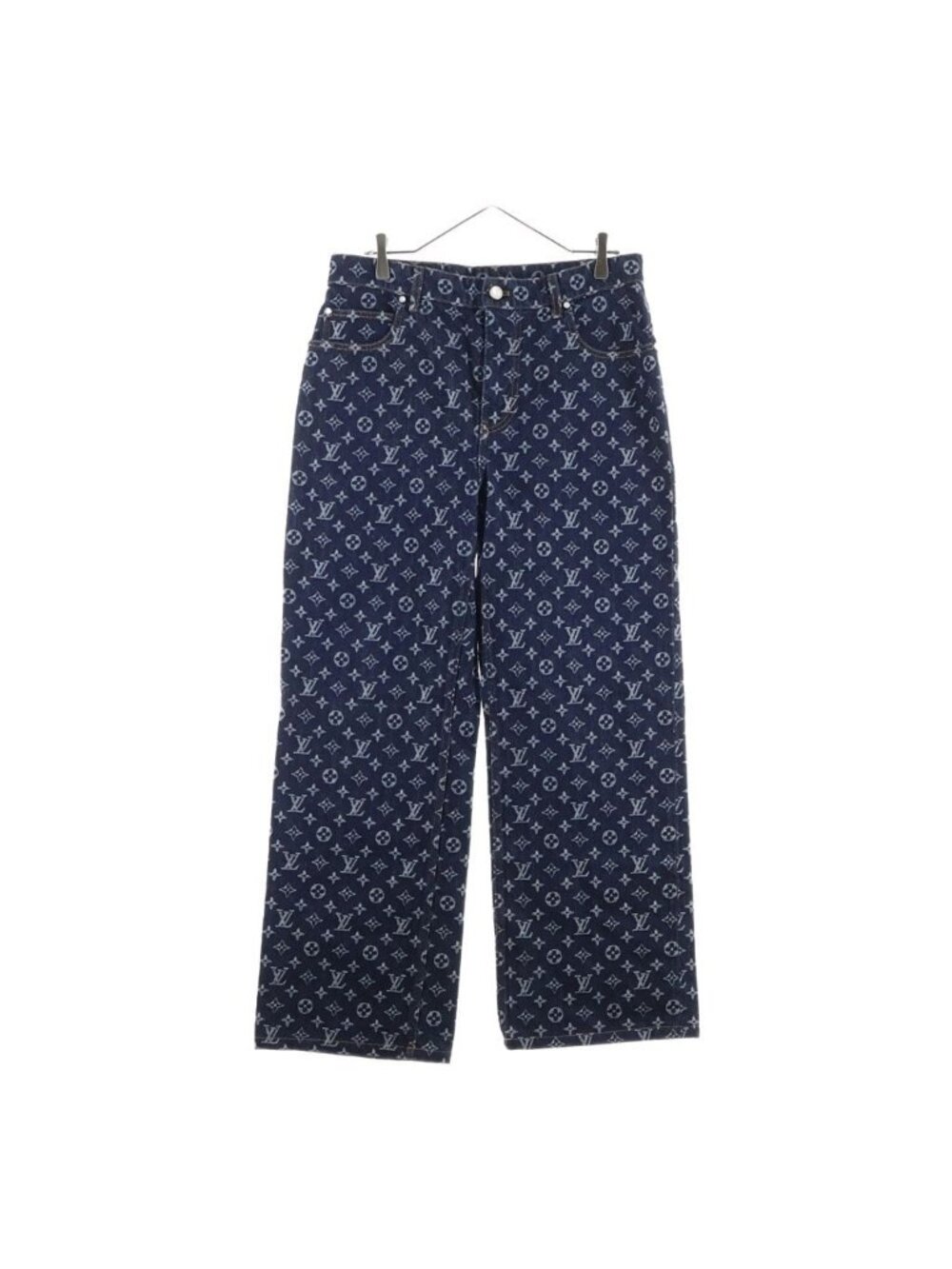 Louis Vuitton Monogram Jacquard Denim Pants Indigo
